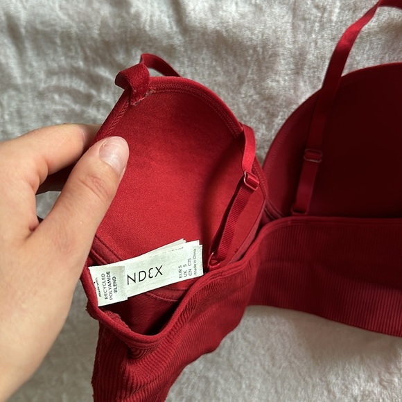 Red Padded Lindex Intimates & Sleepwear Bra Bralette / Size Small - Picture 6 of 6